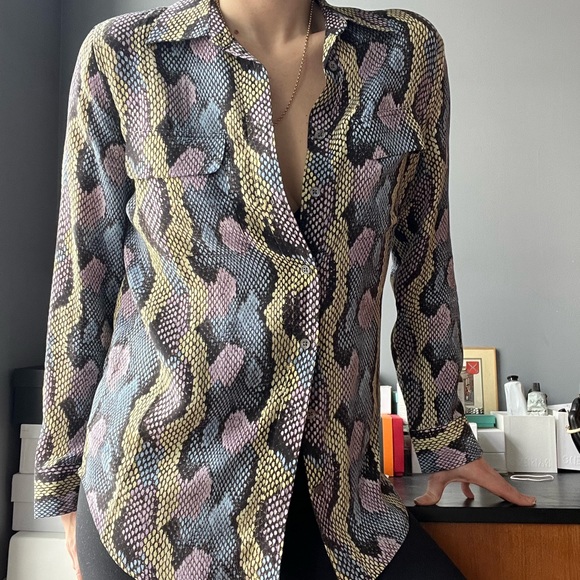 Equipment Silk Snake pattern shirt - Picture 6 of 6